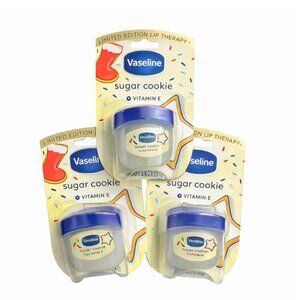 3 pack Vaseline Limited Edition Sugar Cookie Lip Therapy Vitamin E Balm
